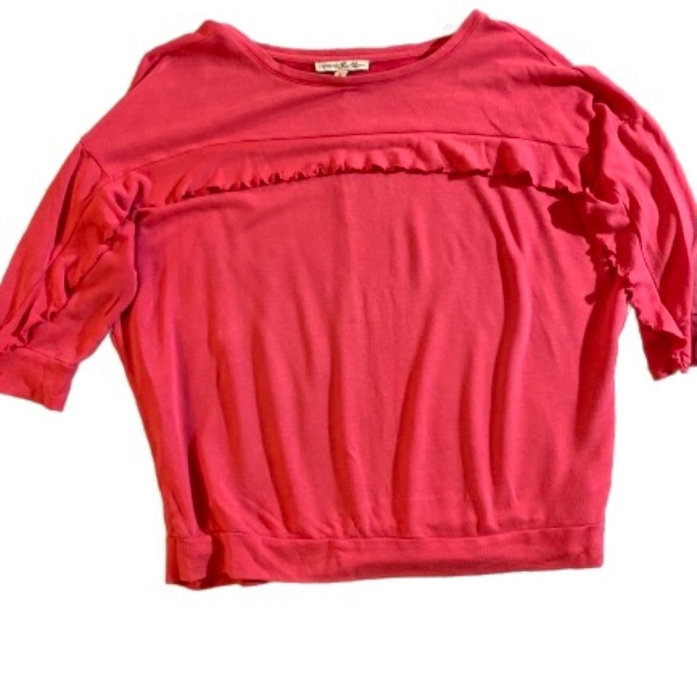 EXPRESS Coral Flity Top - M